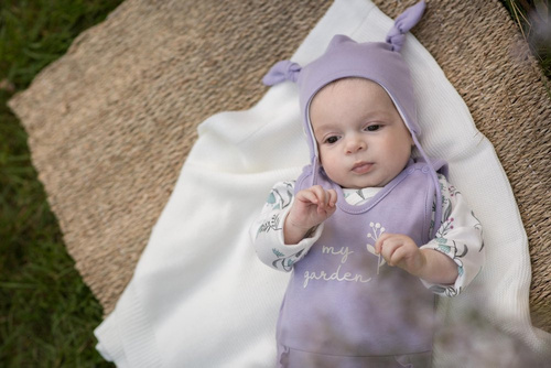 Śpiochy niemowlęce "My Garden" Pinokio - fiolet