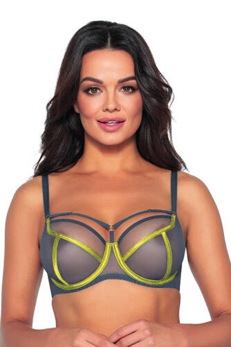 Miękki Biustonosz Maxi 1923/1 Ava - grafitowy