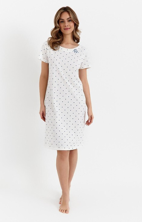 Koszula nocna z bawełny 479 Cana - ecru