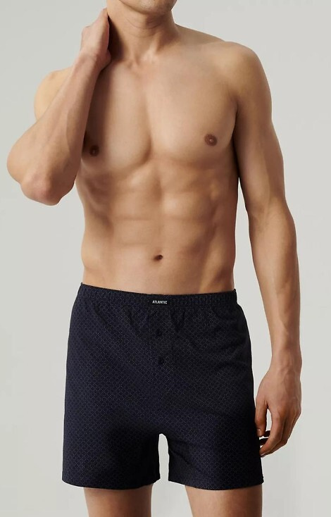 Bokserki męskie 2MBX-073 A'2 Atlantic -granatowy-niebieski