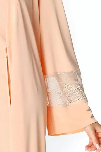 Szlafrok peniuar 86375 Paula Mewa morelowy 