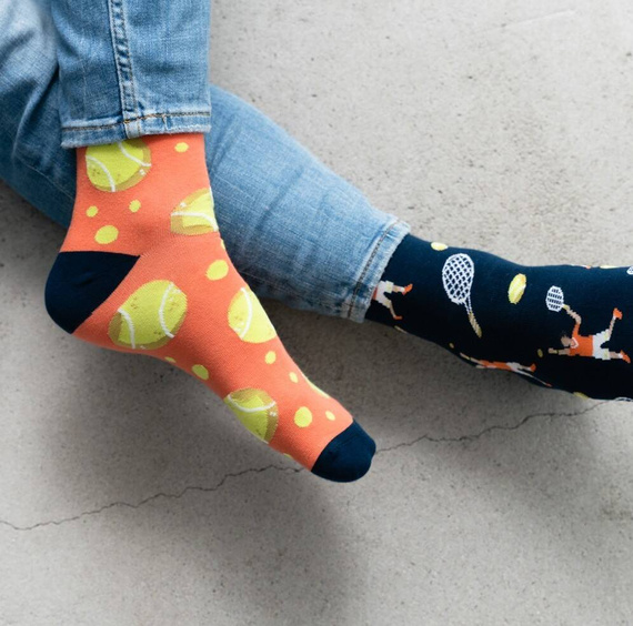 079 Nie Do Pary Skarpety Męskie More - granatowy 076