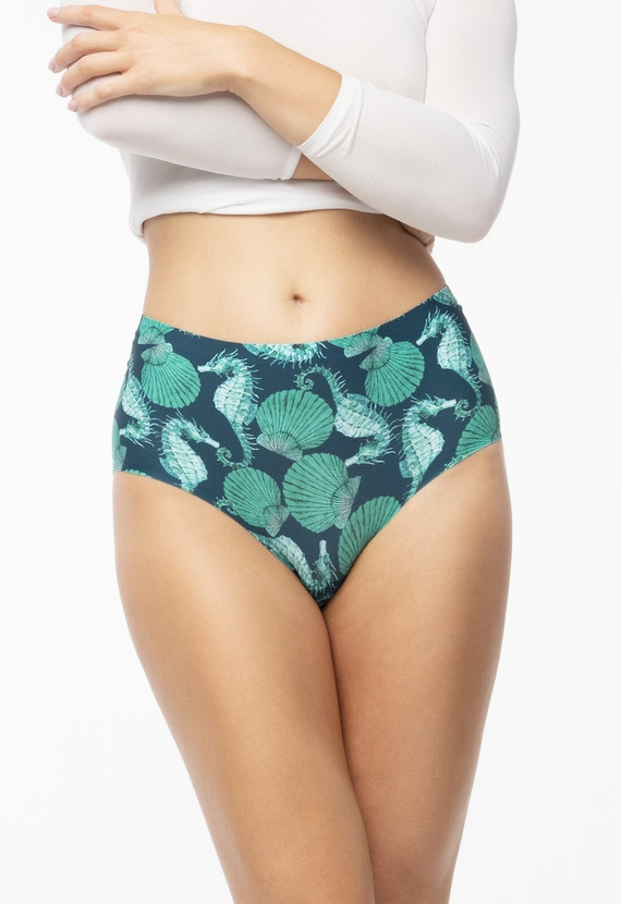 Figi Sea Story Maxi – wygodne, gładkie, codzienne Julimex zielony