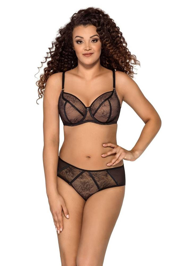 Biustonosz usztywniany full cup 1995 Ava - czarny