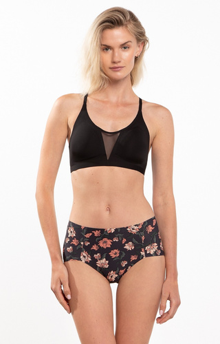 Figi Damskie L-POL 5027 MD-N Midi Lama- beżowy