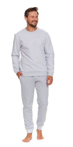 PMB.5248 Piżama Męska Doctor Nap - szara