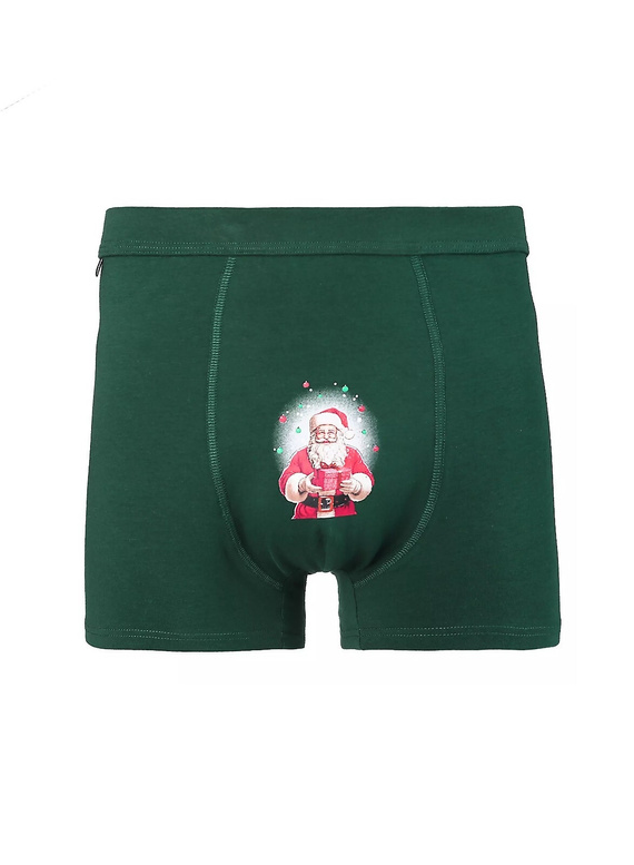 Moraj MBX600-356 – męskie bokserki świąteczne z bawełny, w opakowaniu prezentowym