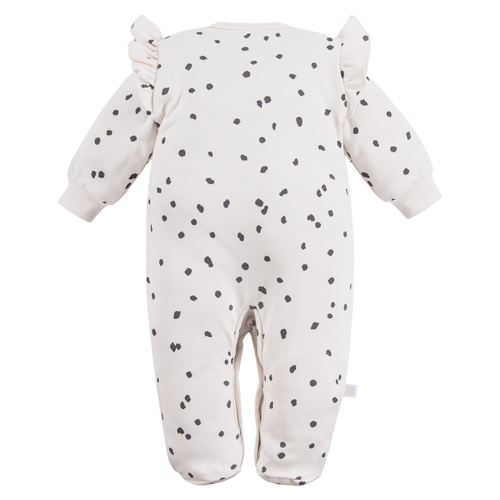 Pajac niemowlęcy Dogs & Spots Eevi - off white