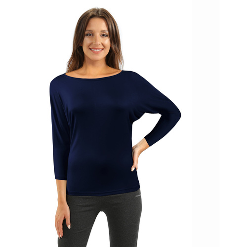 Bluzka damska kimono Andrea Sesto Senzo granatowy