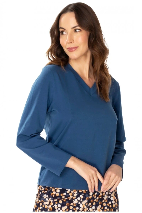 Bluzka piżamowa 86673 Lucy Mewa jeans