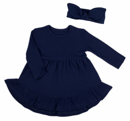 Sukienka + opaska 163172 "Magia Świąt" Nicol - granatowy