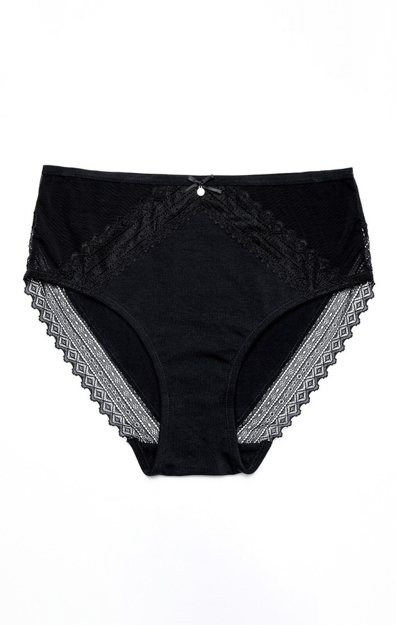 Figi Damskie L 1573 MD Midi Lama- czarny