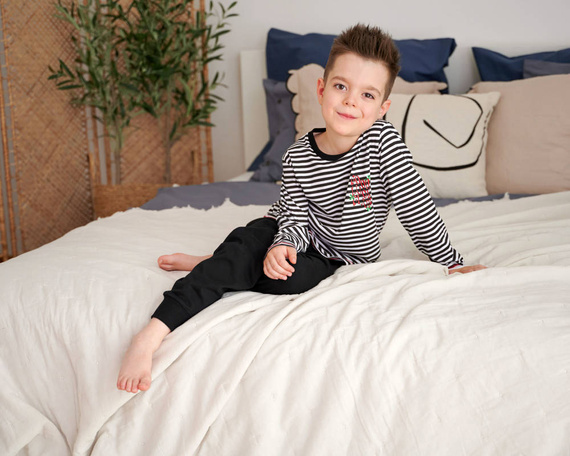 PDU.5236 Piżama dziecięca Unisex Doctor Nap - black n