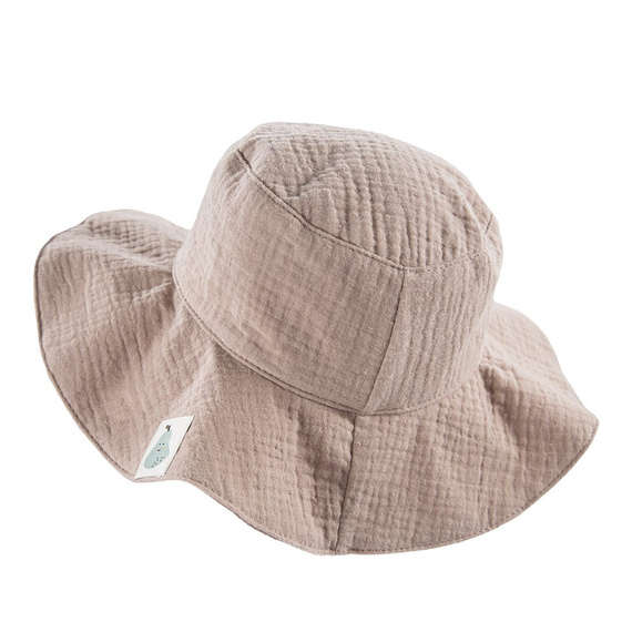 Kapelusz muślinowy Pearfect Eevi- beżowy