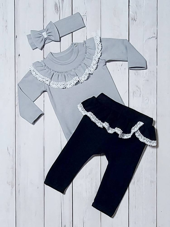 Spodnie niemowlęce Eliza Bambarillo czarny 