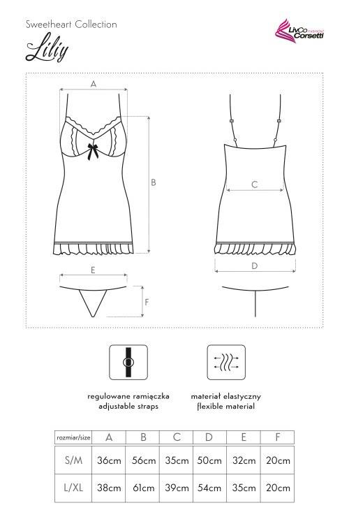 Komplet dwuczęściowy Liliy LC 90156 LivCo Corsetti Fashion