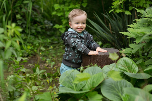 Bluza z kapturem "Stay Green" Pinokio - grafit druk