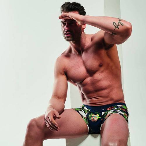 Bokserki męskie 280/218 Coconut Tattoo Cornette - granatowy