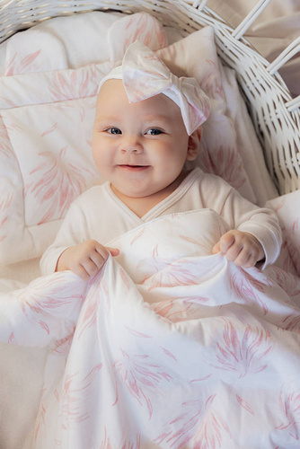 Pościel 2-elementy Margaret Komplet pościeli Sensis - biały-różowy