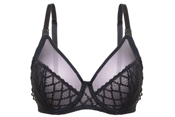 Miękki biustonosz do karmienia Huggy Soft Black Momtobe czarny