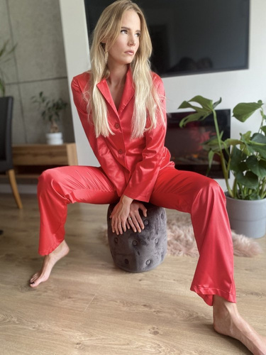934 Classic Piżama damska Forex - czerwony
