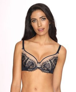 Biustonosz Full Cup Usztywniany Rania Unikat granat-beż