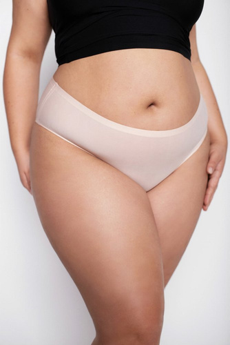 Figi Damskie Plus Size Flexi-One Julimex beżowy