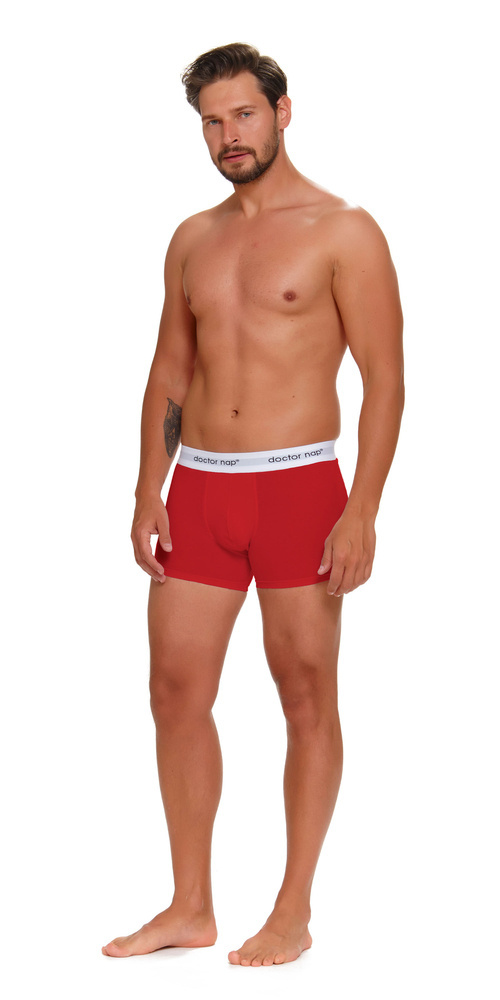 Bokserki męskie 5277 Doctor Nap - black melange red