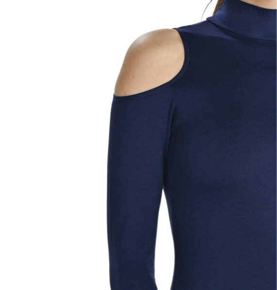 Body damskie z półgolfem 2445 Janett Teyli - blue