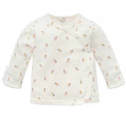 Kaftanik niemowlęcy wiązany Lovely Day Pinokio - beige ecru