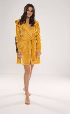Krótki Szlafrok damski 626 Abigail Forex - miodowy