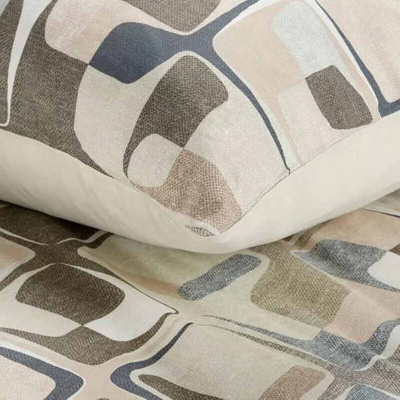 Pościel satynowa Spring 36 geometria Eurofirany beżowy