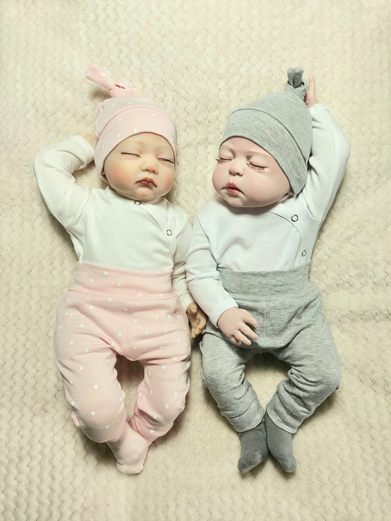 Komplet 3-częściowy Rosnę Bambarillo biały-szary