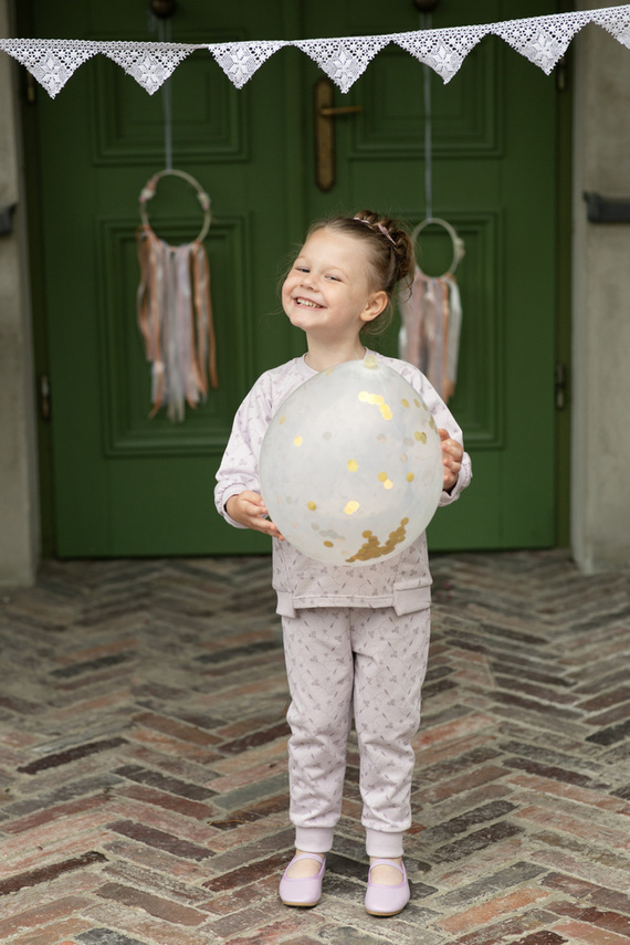 Spodnie niemowlęce Charlotte Pinokio - fiolet