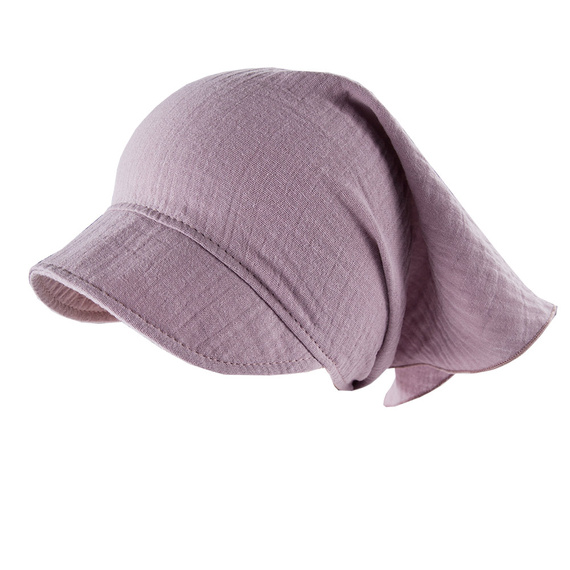 Chustka z daszkiem muślinowa Botanic Eevi - wrzos