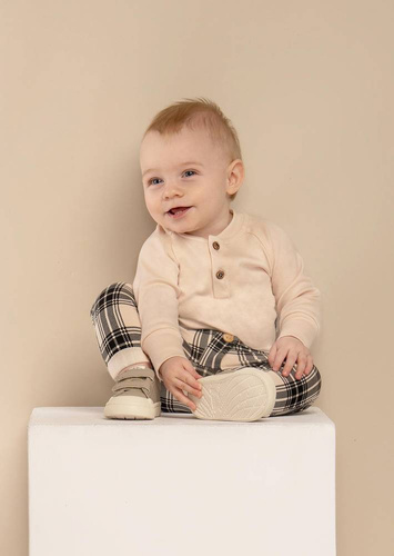 163645 Magia Świąt Body z długim rękawem Nicol - beżowy