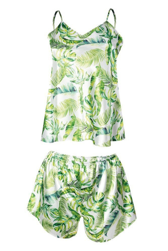 Komplet piżama damska Flowers  DKaren -DK-KK 11 biały