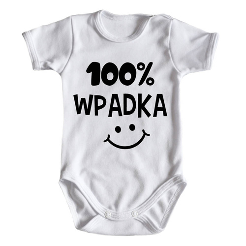 Body krótki rękaw "100% WPADKA" Moocha czarny
