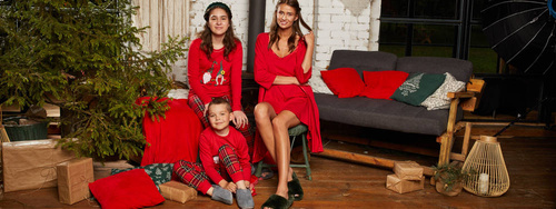 Szlafrok Damski Song Italian Fashion - czerwony