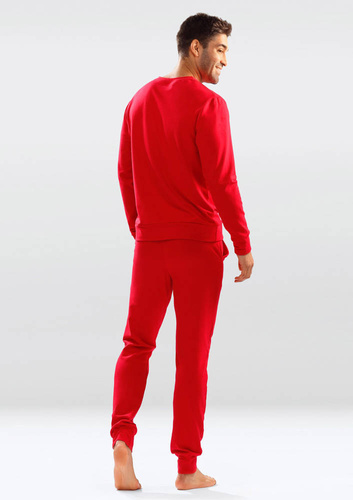 Komplet Męski Justin Dkaren czerwony