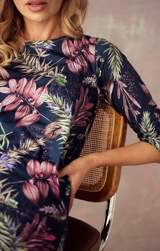 Koszula Damska 2980 Vivian Taro- granatowy