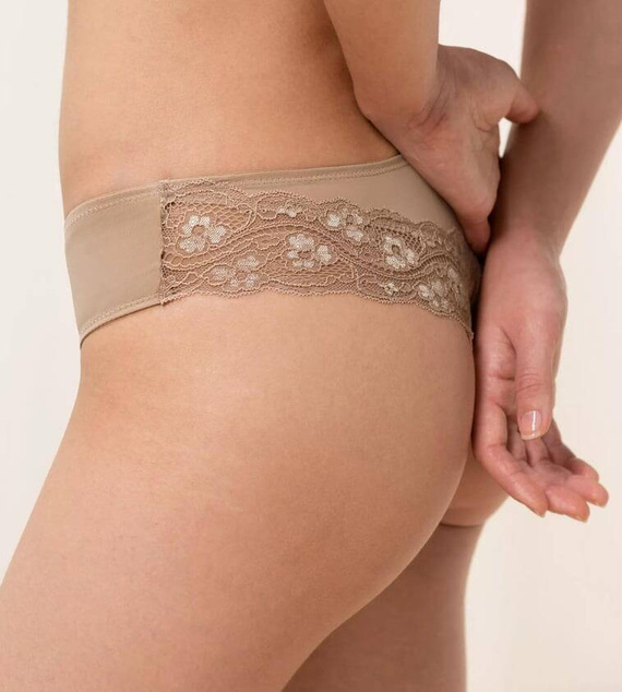 Figi Damskie Lovely Micro Brazilian String Triumph beżowy