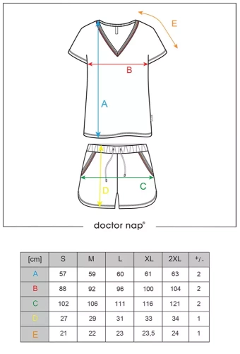Piżama Damska 5117 Doctor Nap - red