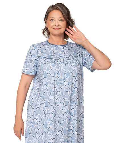 Koszula nocna damska Bogna 203 I Martel niebieski 26