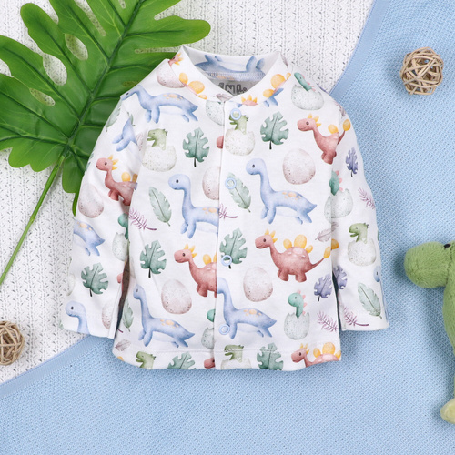 Nini Kaftanik Dino Explorer – organiczna bawełna, dla noworodka