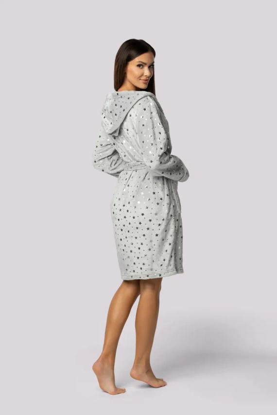 Szlafrok damski Star Envie light grey