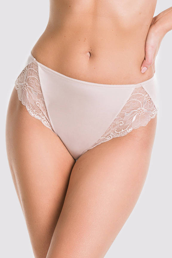 Figi damskie 01104 Sempre Side Mediolano beżowy 