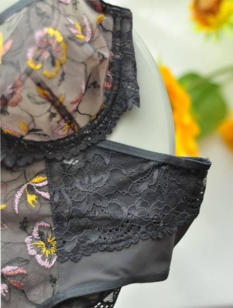 Biustonosz miękki soft 19164 Sunflower Mediolano grafitowy