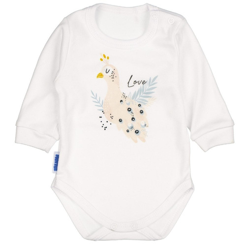 Body niemowlęce długi rękaw Gruszka Martex biały