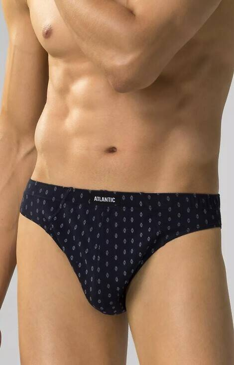 Slipy męskie 3MP-177 A'3 Atlantic- granat-niebieski - szary